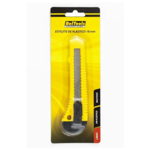 Estilete Beltools Plástico 18mm Largo 604135