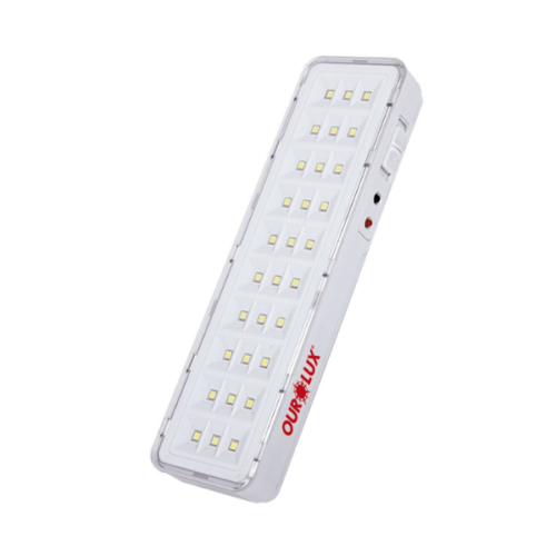 Luminária De Emergência 30 Leds 2w Sem Alça Ourolux 01986