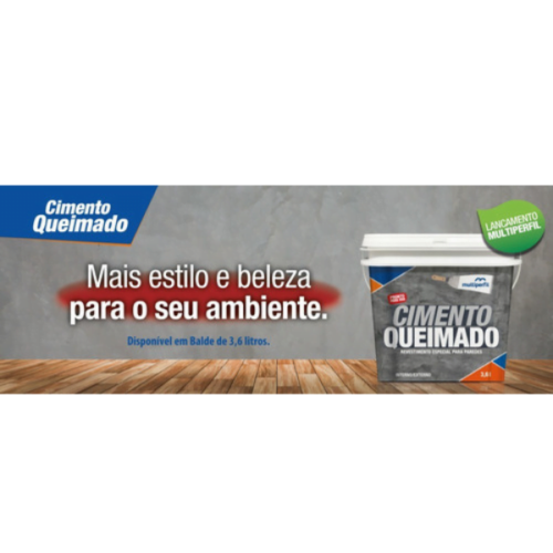 Revestimento Cimento Queimado Multiperfil 3,6l Cinza Escuro QMD0C136