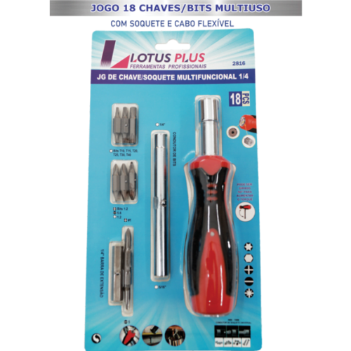 Jogo Chaves/Bits Multiuso 1/4 36/6 Lotus