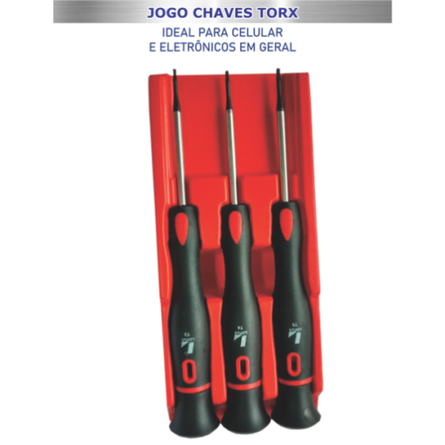 Jogo Chave Torx P/ Celular T3, 4, 5 100/10 Lotus