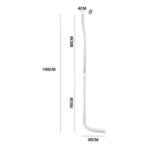 Tubo Descarga Sobrepor 150cm Diam.40mm Astra