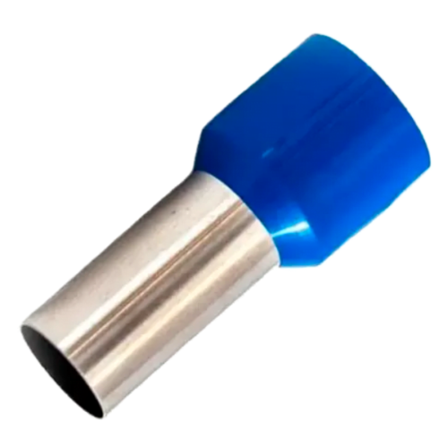 Terminal Isolado Tubolar Simples Azul 16mm C12 20 Peças Sfor