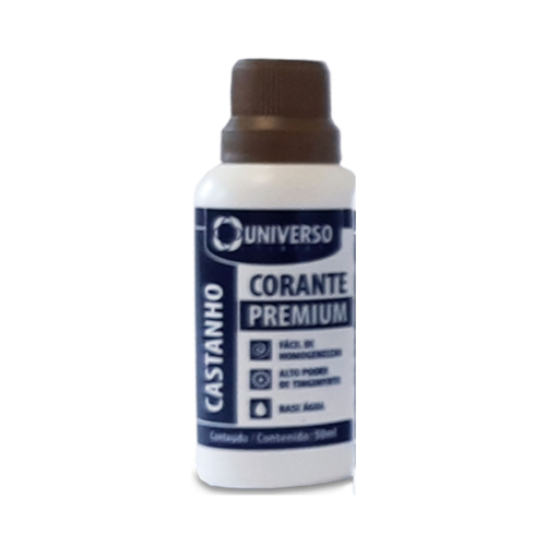 Corante Líquido Para Tinta Pigmento Castanho 50ml Universo