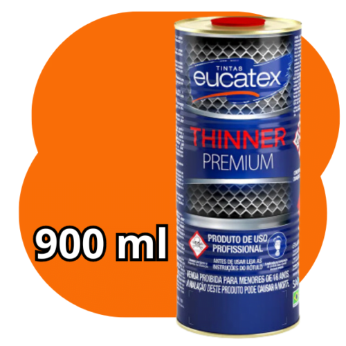 Thinner 9116 Diluição De Esmaltes E Primers 0,9 L Incolor Eucatex