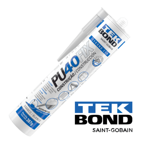 Cola Adesivo Multiuso Pu40 Fix Selante Tekbond Branco 387g/280ml