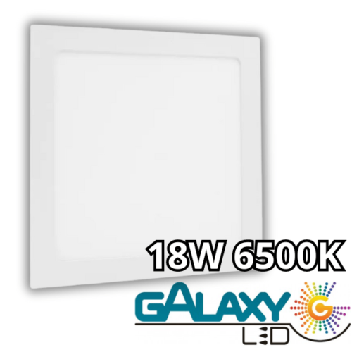 Painel Plafon Led Eco Embutir 18W 6500K Branco Quadrado Bivolt Galaxy