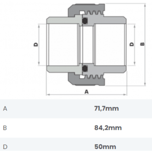 União Soldável 50mm Fortlev