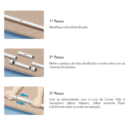 Luva De Correr Com Anel Para Tubo De Esgoto DN 75mm Fortlev