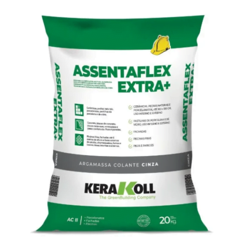 Argamassa AssentaFlex Extra Mais + AC2 Cinza 20kg Kerakoll