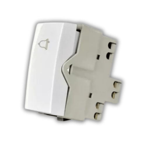 Módulo Interruptor Pulsador Campainha 10A-250V Sleek Branco MarGirius