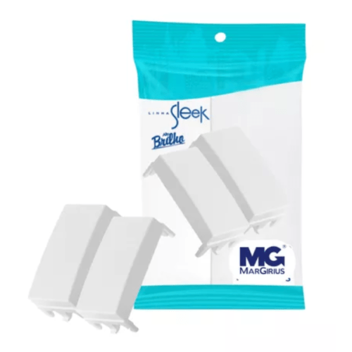 Módulo Cego 2 Unidades Branco Sleek Margirius