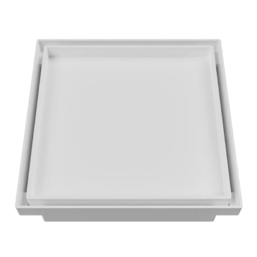 Ralo Oculto Quadrado Universal Branco 10X10cm Astra