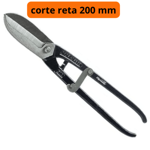 Tesoura Para Chapa, 8 Pol, 200 mm, Corte Reta, Sparta