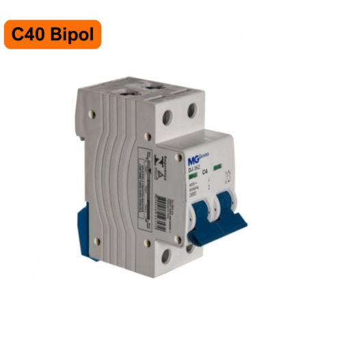 Disjuntor C40 Bipolar 40A - Res.SF DJ-4,5K2 - Margirius