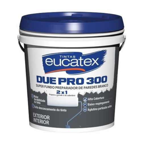 Fundo Preparador De Parede Branco Due Pro 300 15L Eucatex