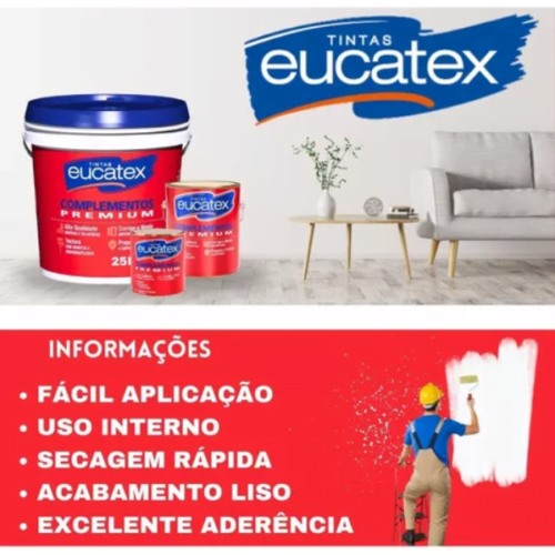 Massa Acrílica Branca Complementos 5,8Kg Eucatex