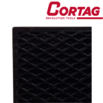 Desempenadeira Plástica Pvc 12x23cm Estriada Preta - Cortag - Imagem 2