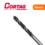 Broca Com 3 Pontas Para Madeira 10mm - Cortag - Imagem 2