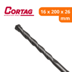 Broca Com Encaixe SDS Plus Para Concreto 16,0 X 200 X 260 mm - Cortag - Imagem 2