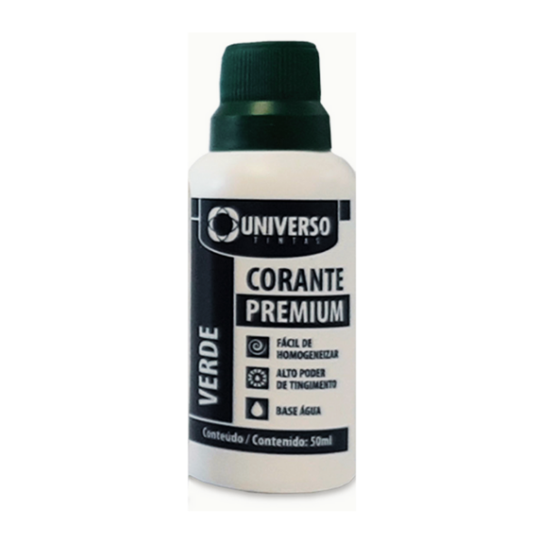 Corante Líquido Para Tinta Pigmento Verde 50ml - Universo