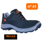 Tênis De Segurança Nobuck Preto Com Bico PVC Nº41 - Dellani - Imagem 2